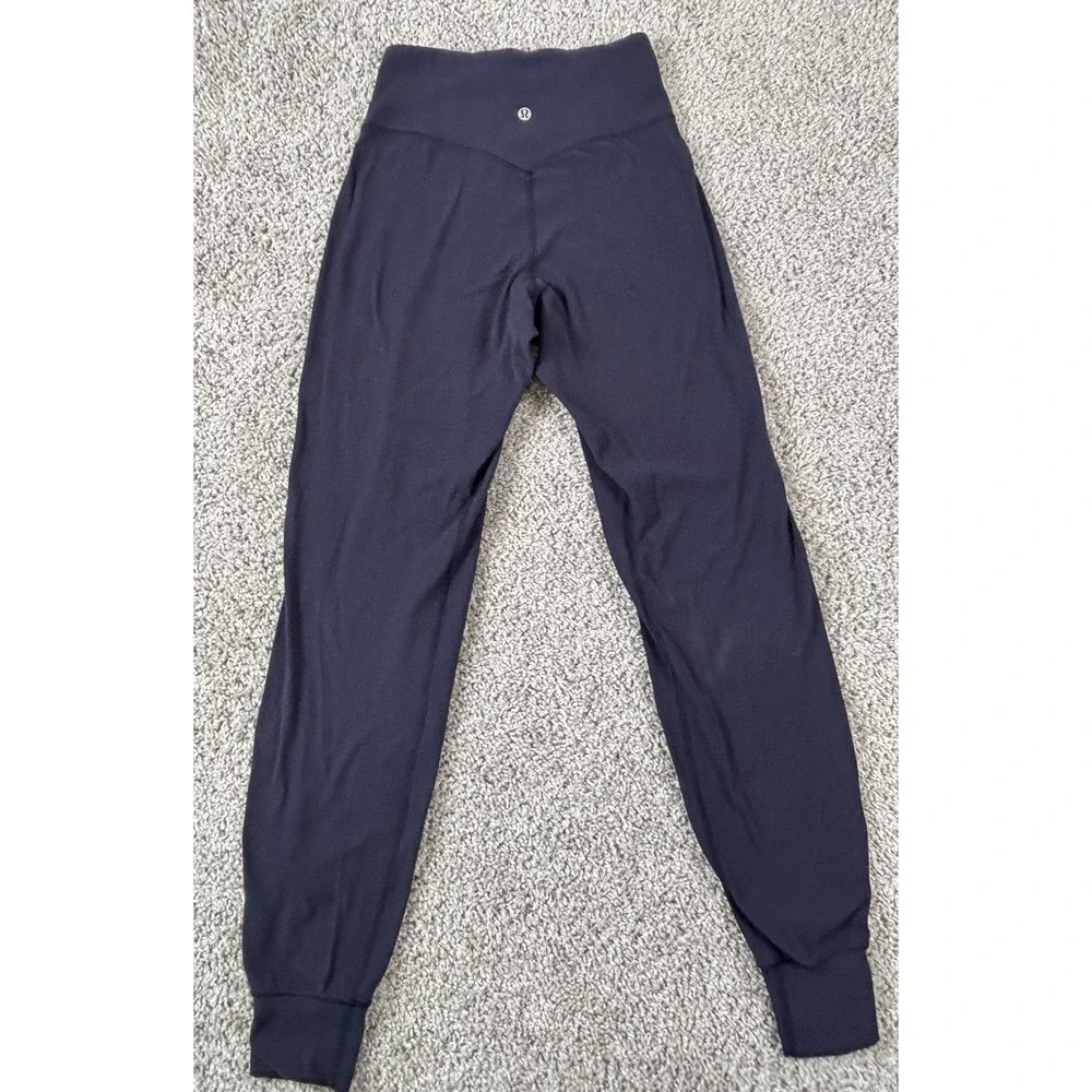 Lululemon‎ Womens Joggers Pull On Athletic Workout Casual Navy Blue 2
